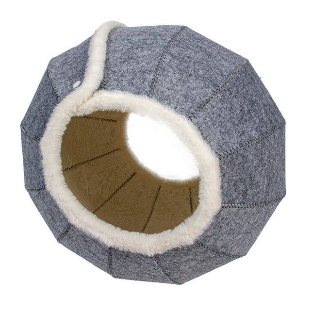 AnimalstoreXL Duvoplus Kattenhuis Jane 42x39x42cm Grijs/Wit