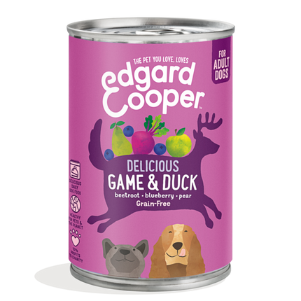 AnimalstoreXL Edgard & Cooper Hond Blik Vlees of Vis Graanvrij 400g