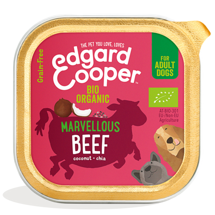 AnimalstoreXL Edgard & Cooper Volwassen Hond Kuipje Bio Rund Graanvrij