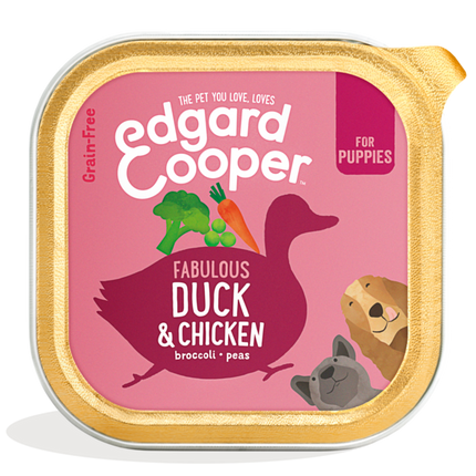 AnimalstoreXL Edgard & Cooper Puppy Kuipje Eend & Kip Graanvrij