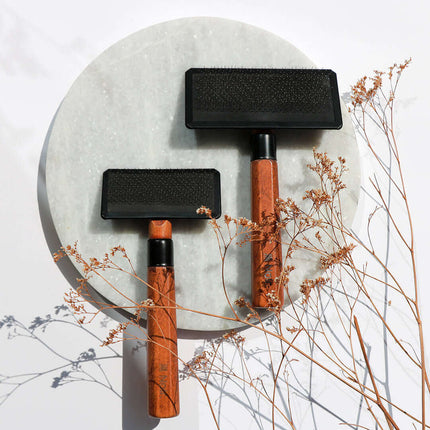 AnimalstoreXL Ebi Japandi Slickerborstel S 18x6x3cm Bruin