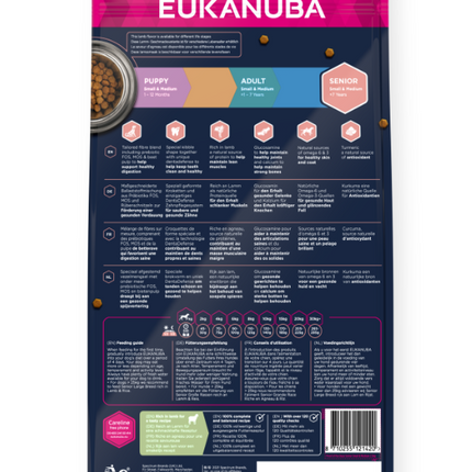 AnimalstoreXL Eukanuba Hondenbrokken Senior Klein/Middelgroot Lam & Rijst 2,5kg