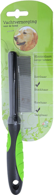 AnimalstoreXL Vlooienkam Hond - Langhaar Stockhaar