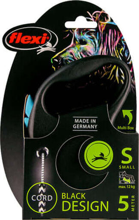 AnimalstoreXL Flexi Rollijn Black Design Cord S Blauw 5 meter