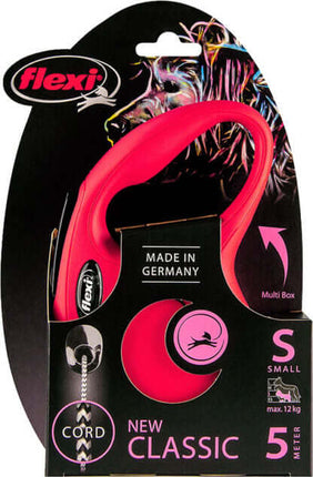 AnimalstoreXL Flexi Rollijn Classic Cord S Rood 5 meter