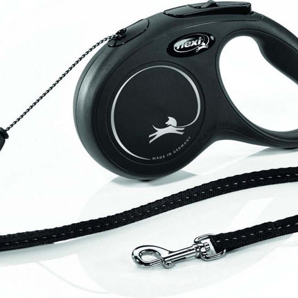 AnimalstoreXL Flexi Rollijn Classic Cord S Zwart 5 meter