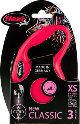 AnimalstoreXL Flexi Rollijn Classic Cord XS Rood 3 meter