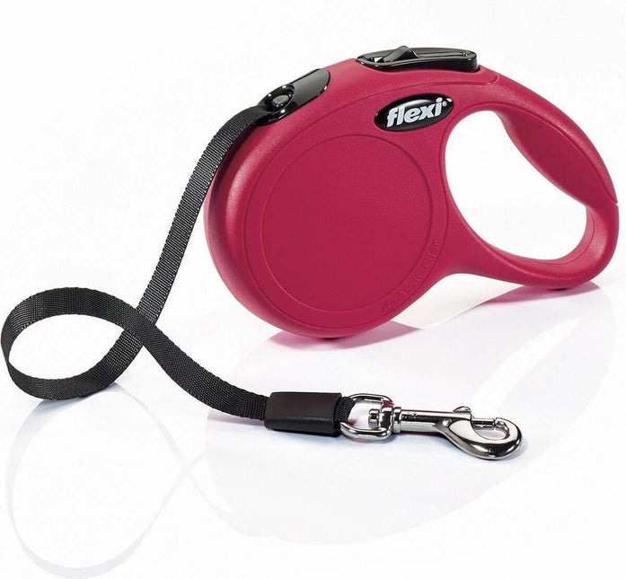 AnimalstoreXL Flexi Rollijn Classic Tape XS Rood 3 meter