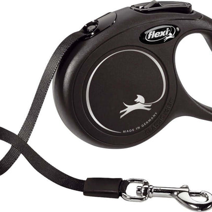 AnimalstoreXL Flexi Rollijn Classic Tape XS Zwart 3 meter