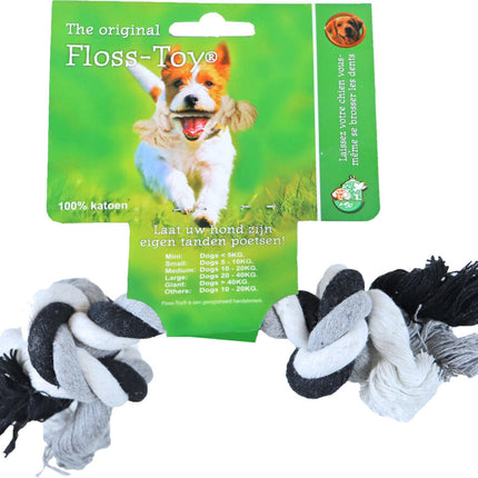 AnimalstoreXL Floss Toy Zwart/Wit Small