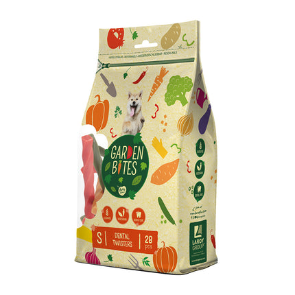 AnimalstoreXL Garden Bites Dental Twisters Small Zakje 13cm 28st