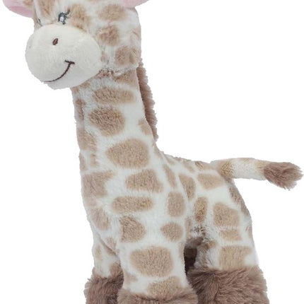 Giraffe Plüsch stehend mit Quietscher 20cm