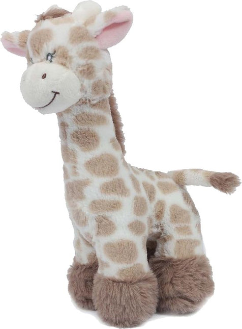 Giraffe Plüsch stehend mit Quietscher 20cm