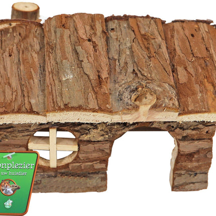 AnimalstoreXL Hamsterhuis Natural Puntdak 14cm