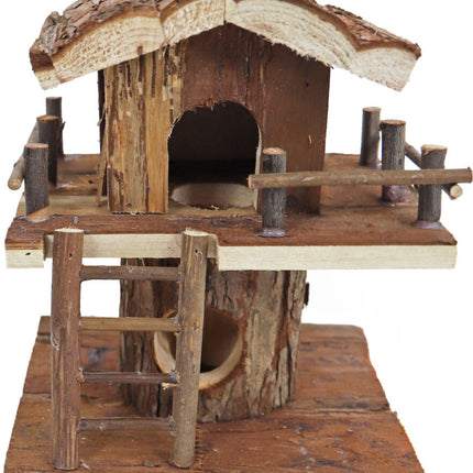 AnimalstoreXL Hamsterhuis Natural Boomhut 22cm