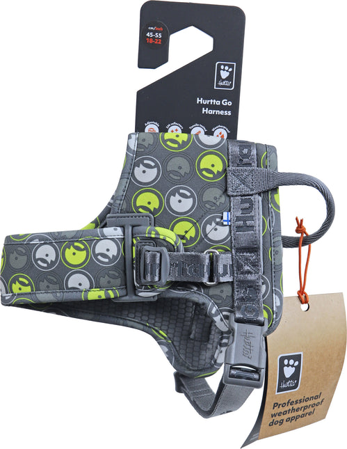 AnimalstoreXL Harness Hurtta Go stuksGray 35-45cm 933756