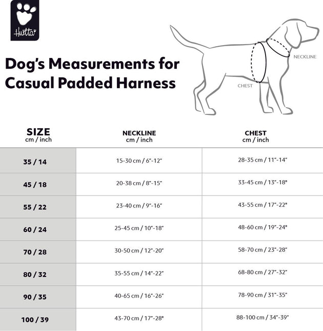 AnimalstoreXL Hurtta nylon harnas grijs 100cm