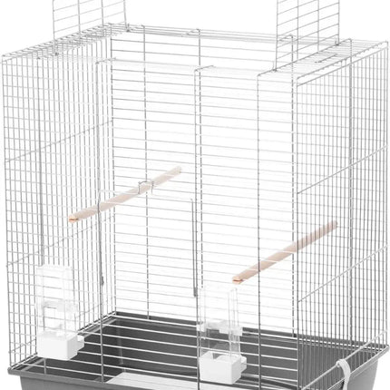 AnimalstoreXL Interzoo Vogelkooi Big Ara Zilver Grijs