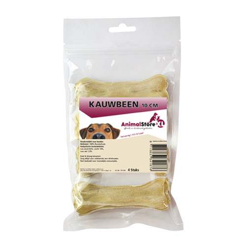 AnimalstoreXL Kauwbeen 10cm 4 stuks