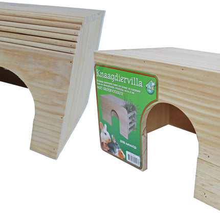 AnimalstoreXL Knaagdiervilla Hout Large