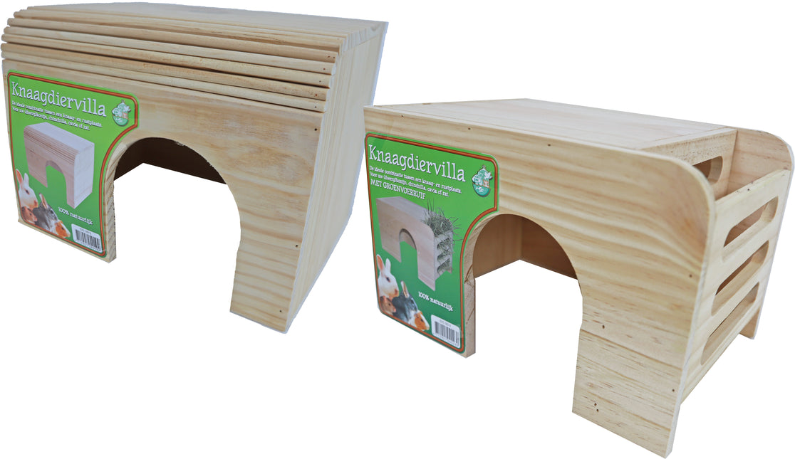 AnimalstoreXL Knaagdiervilla Hout Large