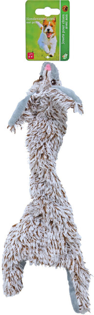 AnimalstoreXL Konijn Plat Grijs met piep 35cm