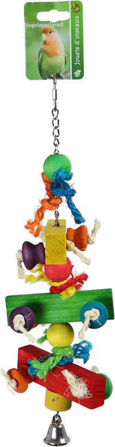 AnimalstoreXL Boon Ladder Hout met Touw met Bel 40cm