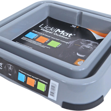 AnimalstoreXL Lickimat Keeper Outdoor Hond Grijs 31cm