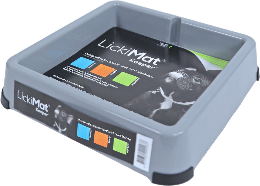 AnimalstoreXL Lickimat Keeper Hond Grijs 25cm