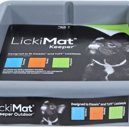 AnimalstoreXL Lickimat Keeper Hond Grijs 25cm