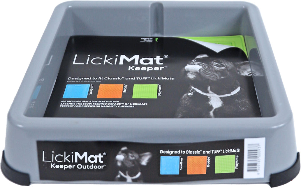 AnimalstoreXL Lickimat Keeper Hond Grijs 25cm