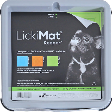 AnimalstoreXL Lickimat Keeper Hond Grijs 25cm