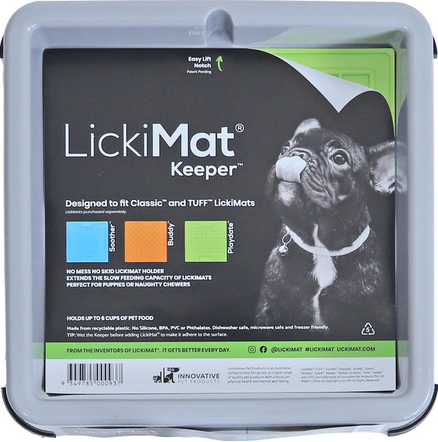 AnimalstoreXL Lickimat Keeper Hond Grijs 25cm