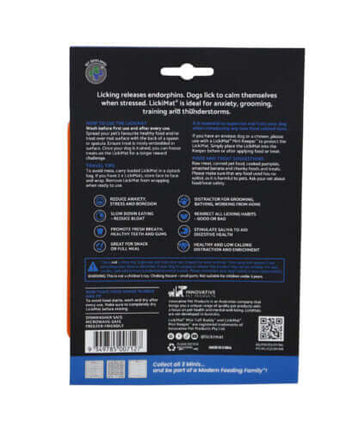 AnimalstoreXL Lickimat Likmat Mini Tuff Buddy Hond Oranje 15cm