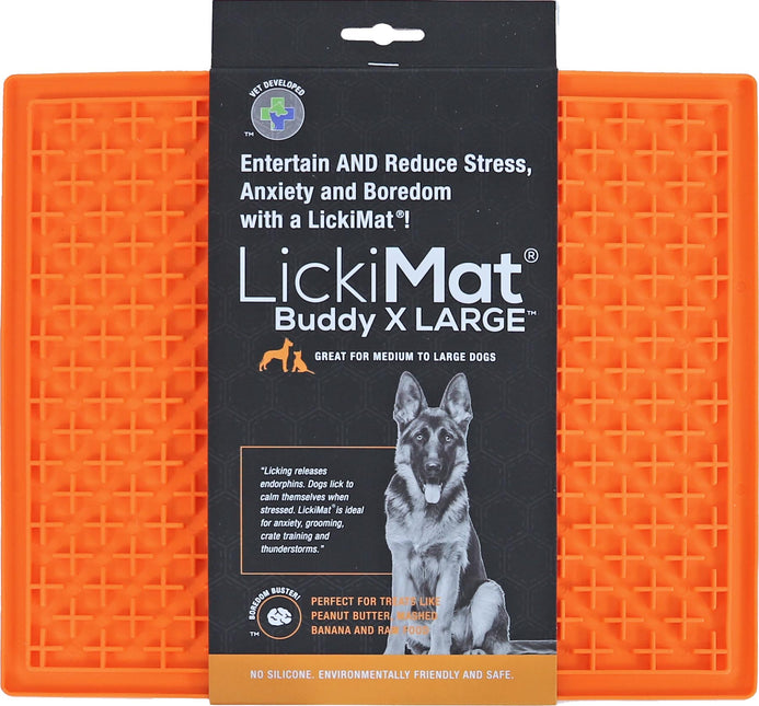 Lickimat Likmat Buddy xL Hund Orange 30x25cm