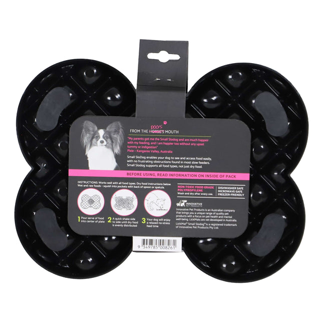 AnimalstoreXL Lickimat Slodog Slowfeeder Plate Hond Zw.S 25cm