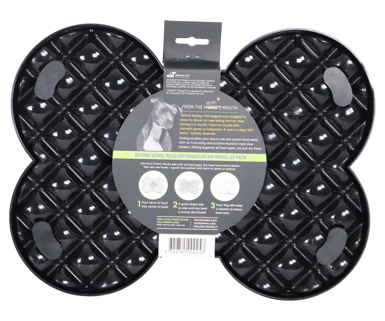 AnimalstoreXL Lickimat Slodog Slowfeeder Plate Hond Zw.L 34cm
