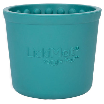 AnimalstoreXL Lickimat Yoggie Pot Hond Turquoise 8cm