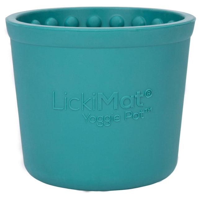 AnimalstoreXL Lickimat Yoggie Pot Hond Turquoise 8cm