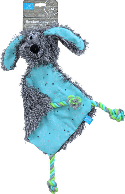 AnimalstoreXL Lief! H.Splg. Boys Teckel Plat met Piep Ass. 40cm