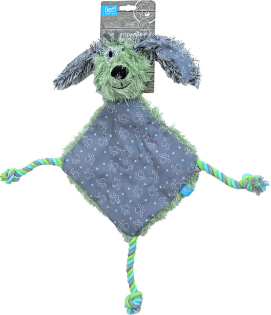 AnimalstoreXL Lief! H.Splg. Boys Teckel Plat met Piep Ass. 40cm