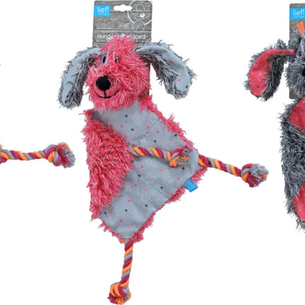 AnimalstoreXL Lief! H.Splg. Girls Teckel Plat met Piep Ass. 40cm