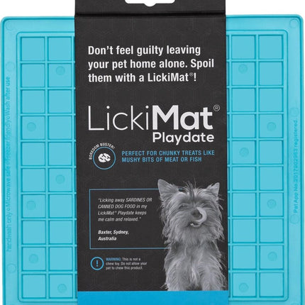 AnimalstoreXL Likmat Playdate Hond Turquoise 20cm