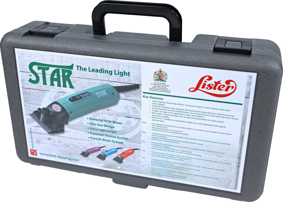 AnimalstoreXL Lister Tondeuse Star Groen In Koffer