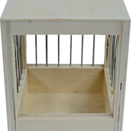 Nistkasten Holz mit Gitter