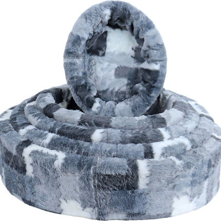 AnimalstoreXL Mand Teddy Mix/Blok Grijs Nr.2 50cm