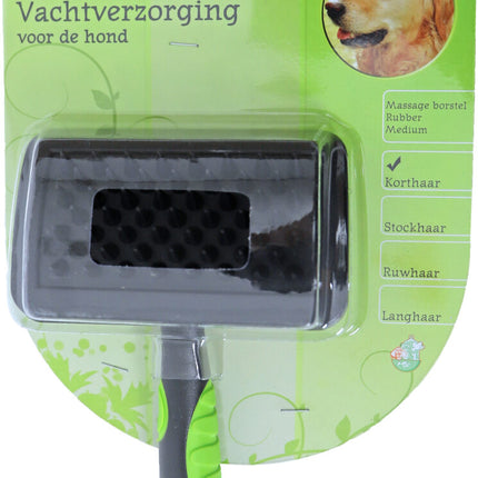 Massagebürste Gummi Mittel Hund