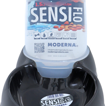 AnimalstoreXL Moderna Drink Voerf. Sensiflow Zwart 1.5 Liter