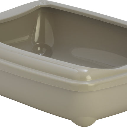 AnimalstoreXL Moderna Kattenbak Pl. met Rand Warmgrijs 50cm