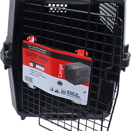 AnimalstoreXL Moderna Reiskennel Gateway Large Black Recycled